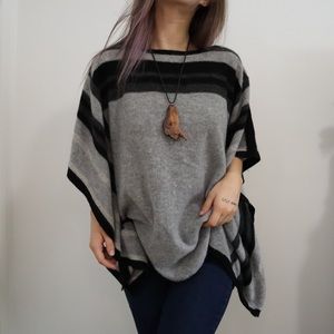 100% Cashmere Poncho Sweater